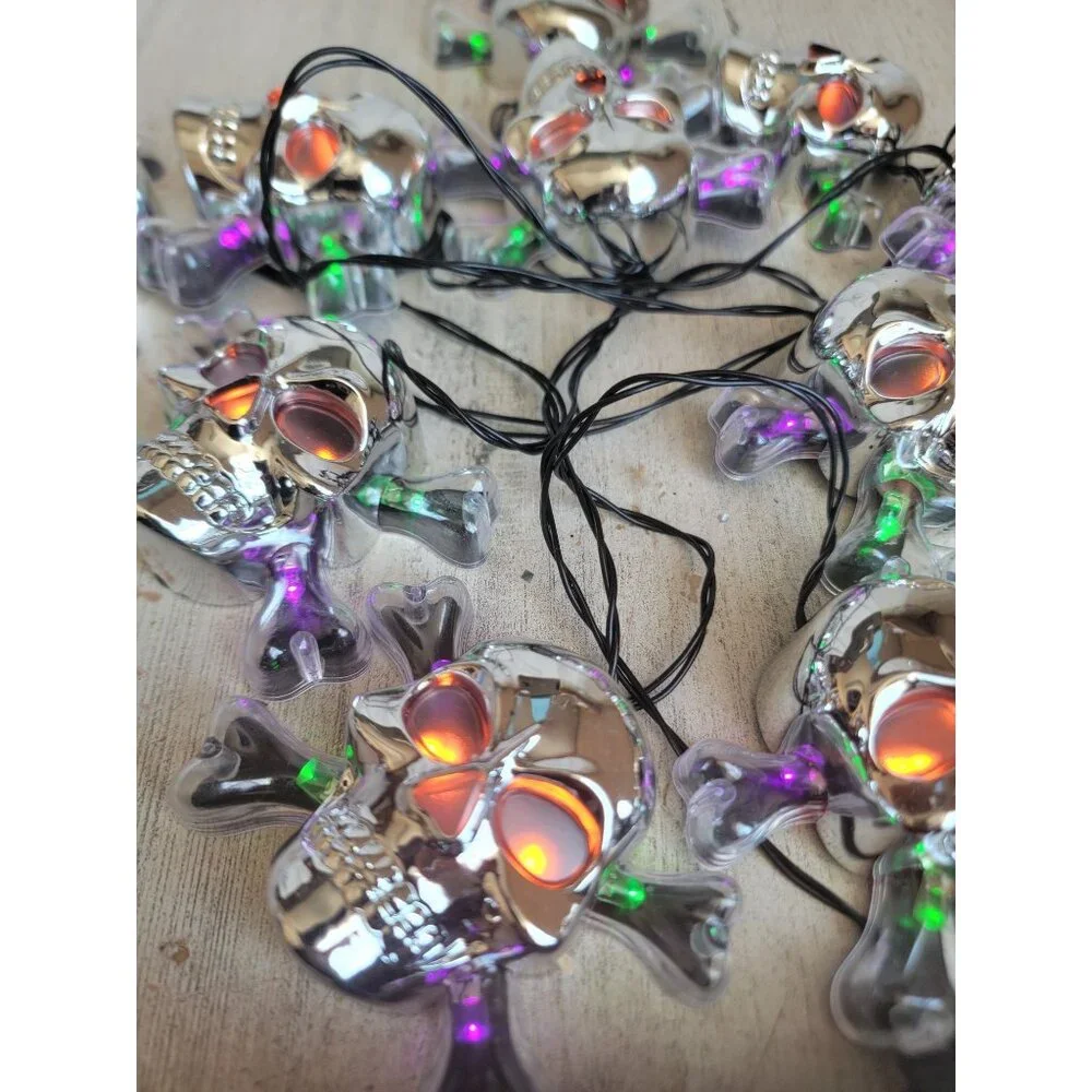 Silver string skeleton Halloween light up home decor‎ spooky